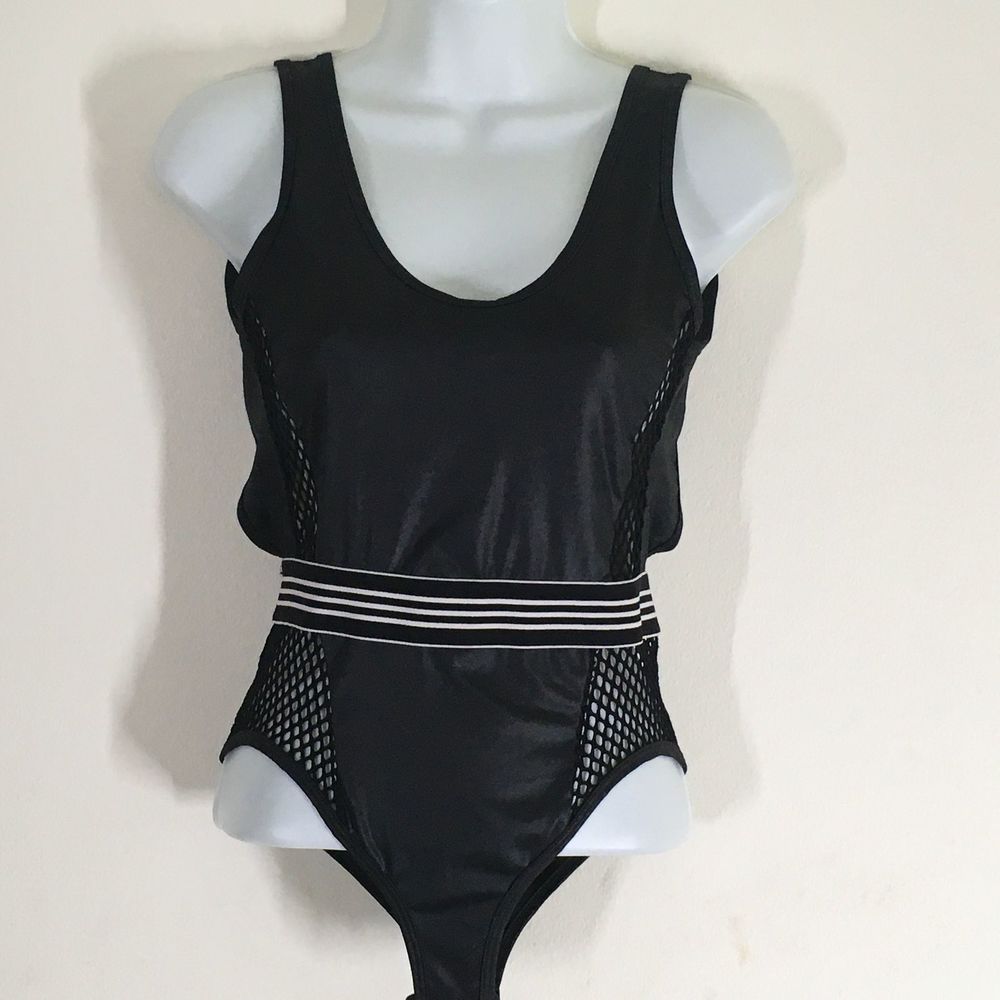 Mapale Black/White Stripe Low Back Mesh Th…